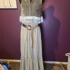 Size small sage green skirt.